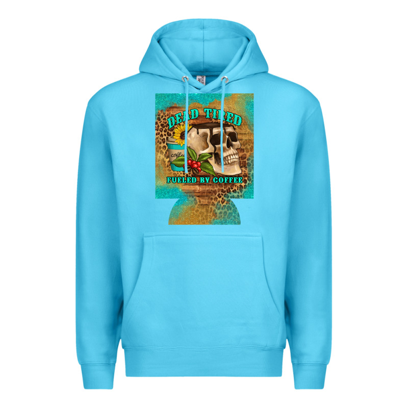 Dead Tired Fueled By Coffee 12 Oz Can Cooler (regular) Premium Hoodie by Artiststas | Teevron