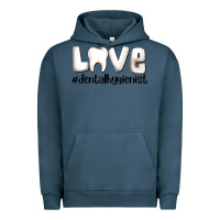 Pigment Midnight Navy love dental hygienist Urban Hoodie - AdoDesignShop