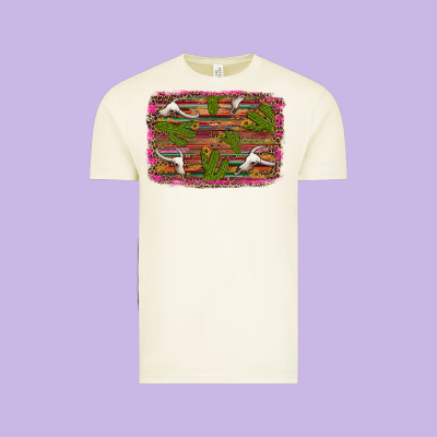 Cinco De Mayo Bullskull And Cactus Vintage Tee Designed By Artiststas