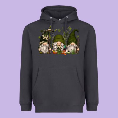 Heavyweight Hoodie hunter gnomes
