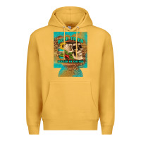 Mustard dead tired fueled by coffee 12 oz can cooler (regular) Premium Hoodie - Artiststas