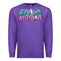 Purple medical assistant Premium Sweatshirt - texasbilliewilder
