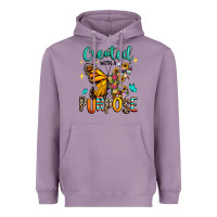 Lavender created with a purpose Heavyweight Hoodie - RanaPortraitStore
