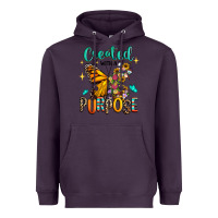 Plum created with a purpose Heavyweight Hoodie - RanaPortraitStore