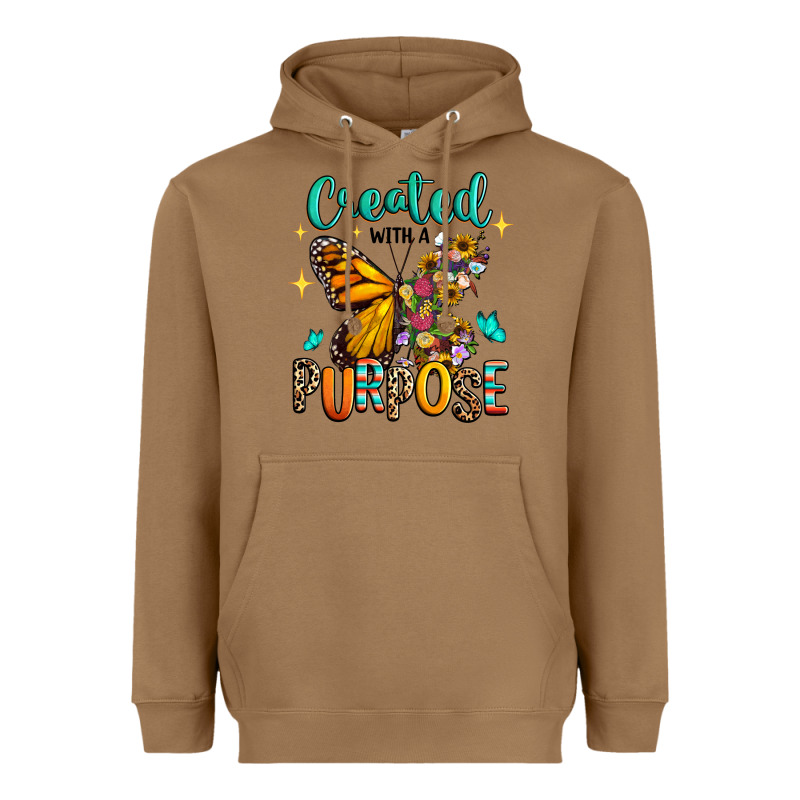 Created With A Purpose Heavyweight Hoodie by RanaPortraitStore | Teevron
