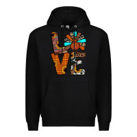 Black turkey love Premium Hoodie - JahusDesignShop