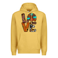 Antique Gold turkey love Premium Hoodie - JahusDesignShop