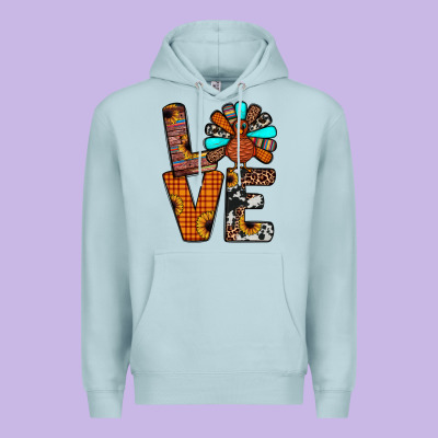 Turkey Love Premium Hoodie Designed By Jahusdesignshop