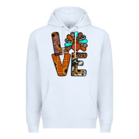 White turkey love Premium Hoodie - JahusDesignShop