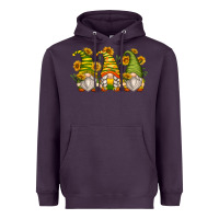 Plum sunflower gnomes Heavyweight Hoodie - Zillion Design Studio