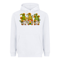 White sunflower gnomes Heavyweight Hoodie - Zillion Design Studio