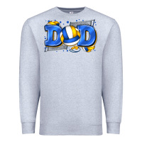 Heather Grey dad volleyball Premium Sweatshirt - Zillion Design Studio