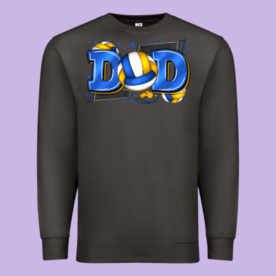 Dad Volleyball Premium Sweatshirt Designed By Zillion Design Studio
