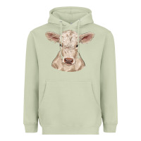 Matcha charolais calf Heavyweight Hoodie - RanaPortraitStore
