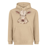 Mushroom charolais calf Heavyweight Hoodie - RanaPortraitStore
