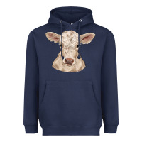 Navy charolais calf Heavyweight Hoodie - RanaPortraitStore