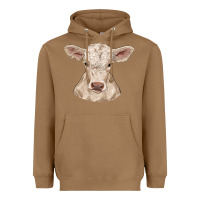 Toasted Coconut charolais calf Heavyweight Hoodie - RanaPortraitStore