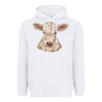 White charolais calf Heavyweight Hoodie - RanaPortraitStore