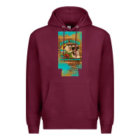 Burgundy dead tired fueled by coffee 12 oz can cooler  (slim) Premium Hoodie - Artiststas