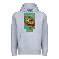 Heather Grey dead tired fueled by coffee 12 oz can cooler  (slim) Premium Hoodie - Artiststas