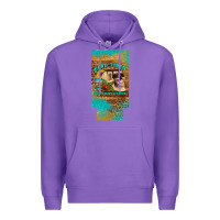 Purple dead tired fueled by coffee 12 oz can cooler  (slim) Premium Hoodie - Artiststas