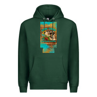 Sports Green dead tired fueled by coffee 12 oz can cooler  (slim) Premium Hoodie - Artiststas