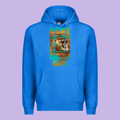 Dead Tired Fueled By Coffee 12 Oz Can Cooler  (slim) Premium Hoodie Designed By Artiststas