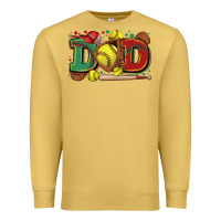 Antique Gold dad softball Premium Sweatshirt - Zillion Design Studio