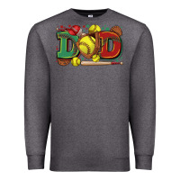 Charcoal Heather dad softball Premium Sweatshirt - Zillion Design Studio