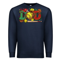 Navy dad softball Premium Sweatshirt - Zillion Design Studio