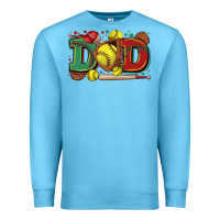 Ocean Blue dad softball Premium Sweatshirt - Zillion Design Studio