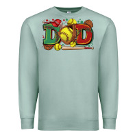 Seafoam dad softball Premium Sweatshirt - Zillion Design Studio