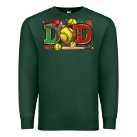 Sports Green dad softball Premium Sweatshirt - Zillion Design Studio