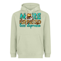 Matcha more espresso less depresso western Heavyweight Hoodie - texasbilliewilder