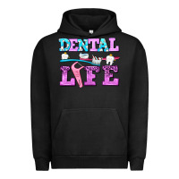 Pigment Black dental life with teeth Urban Hoodie - AdoDesignShop