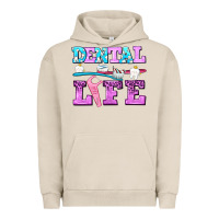 Pigment French Oak dental life with teeth Urban Hoodie - AdoDesignShop