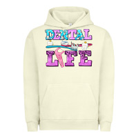 Pigment Pistachio dental life with teeth Urban Hoodie - AdoDesignShop