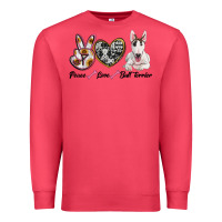 Cardinal peace love bull terrier Premium Sweatshirt - RanaPortraitStore