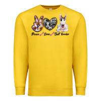 Lemon peace love bull terrier Premium Sweatshirt - RanaPortraitStore