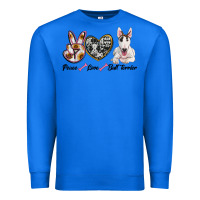 True Royal peace love bull terrier Premium Sweatshirt - RanaPortraitStore