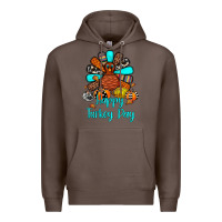 Coffee happy turkey day Premium Hoodie - JahusDesignShop