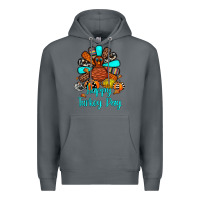 Rock happy turkey day Premium Hoodie - JahusDesignShop