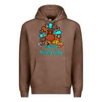 Chestnut happy turkey day Premium Hoodie - JahusDesignShop