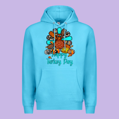 Happy Turkey Day Premium Hoodie Designed By Jahusdesignshop