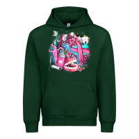 Forest Green dental elements and cancer with cowhide and leopard Urban Hoodie - AdoDesignShop