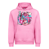 Fuchsia Pink dental elements and cancer with cowhide and leopard Urban Hoodie - AdoDesignShop