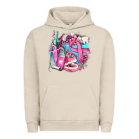Pigment French Oak dental elements and cancer with cowhide and leopard Urban Hoodie - AdoDesignShop