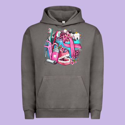 Dental Elements And Cancer With Cowhide And Leopard Urban Hoodie Designed By Adodesignshop
