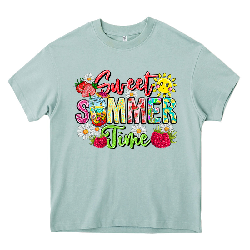 Sweet Summer Time Heavy Core Tee by CowhideDigitalArt | Teevron