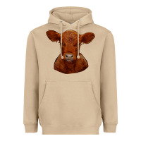 Mushroom red angus calf Heavyweight Hoodie - RanaPortraitStore